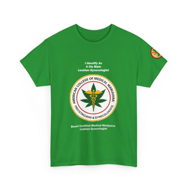 2 Sided Unisex Heavy Cotton Tee with arm emblem - ACOMMOG logo Printed Front and Definition of 'Squirtapenia' on Back - Image 12