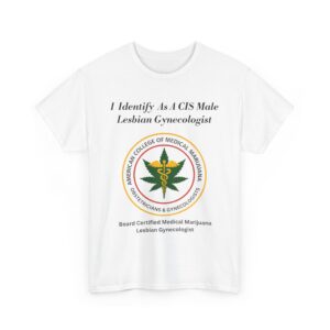 Single Side Front Only Unisex Heavy Cotton Tee - ACOMMOG logo printed on the front Humor Shirt
