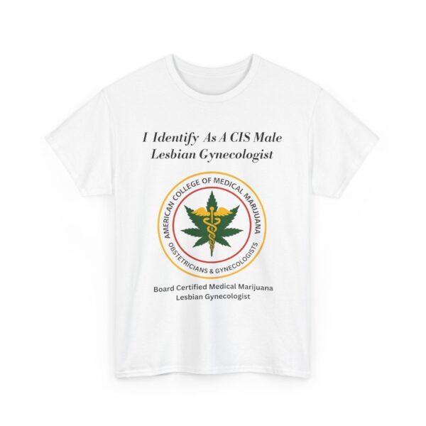 Single Side Front Only Unisex Heavy Cotton Tee - ACOMMOG logo printed on the front Humor Shirt