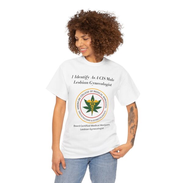 Single Side Front Only Unisex Heavy Cotton Tee - ACOMMOG logo printed on the front Humor Shirt - Image 4