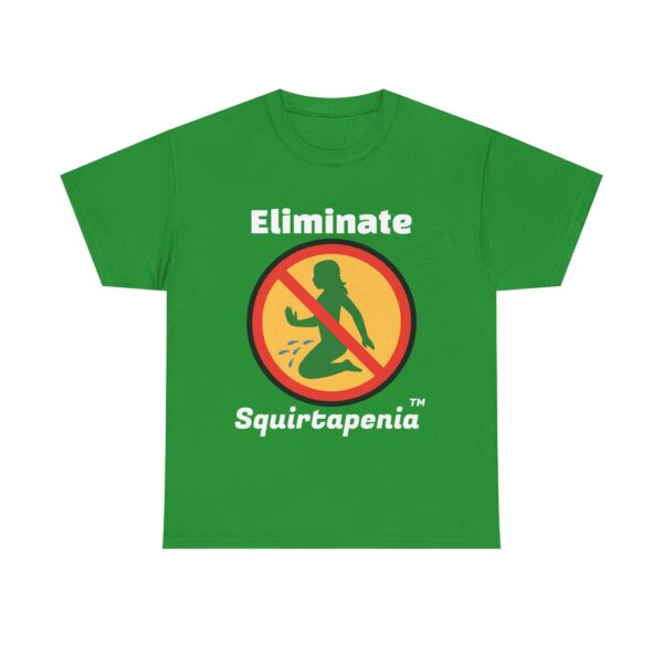 Single Side Front Only Eliminate 'Squirtapenia' Unisex Heavy Cotton Tee ' Humor Shirt - Printed Single Sided Front Only - Image 9