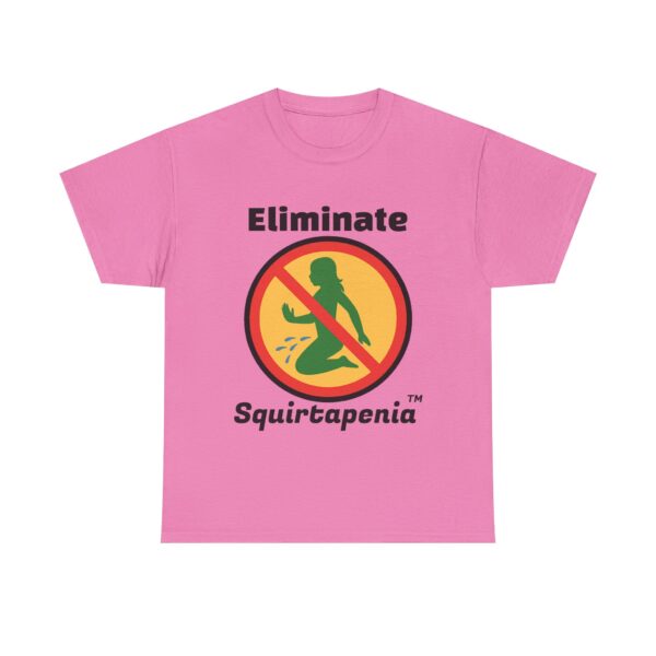 Single Side Front Only Eliminate 'Squirtapenia' Unisex Heavy Cotton Tee ' Humor Shirt - Printed Single Sided Front Only - Image 13