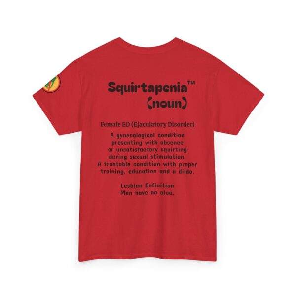 Double Sided Front and Back Unisex Heavy Cotton Tee - ACMMOG logo Printed Front and 'Squirtapenia' Printed on Back - Image 14