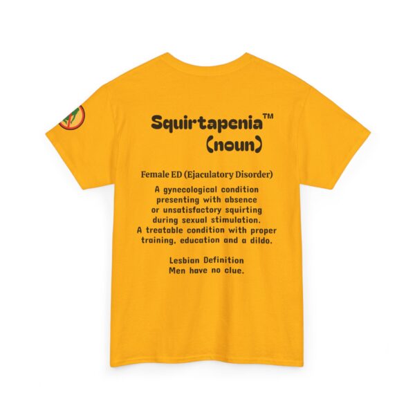 Double Sided Front and Back Unisex Heavy Cotton Tee - ACMMOG logo Printed Front and 'Squirtapenia' Printed on Back - Image 8