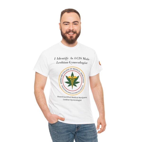 Double Sided Front and Back Unisex Heavy Cotton Tee - ACMMOG logo Printed Front and 'Squirtapenia' Printed on Back - Image 4