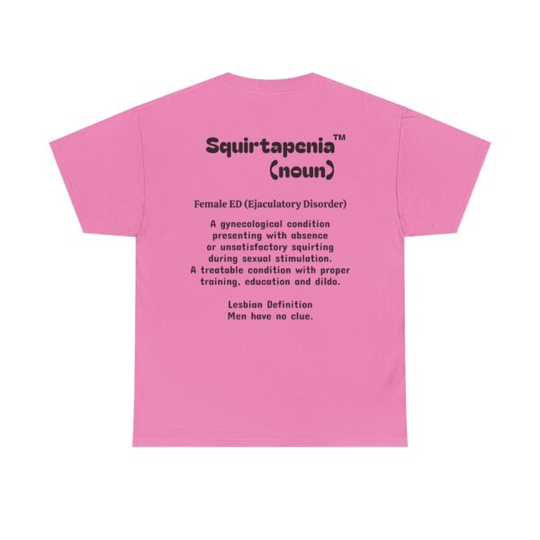 Double Sided Front and Back Unisex Heavy Cotton Tee - Eliminate 'Squirtapenia' Humor Shirt - Image 12