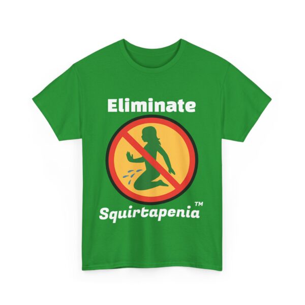 Single Side Front Only Eliminate 'Squirtapenia' Unisex Heavy Cotton Tee ' Humor Shirt - Printed Single Sided Front Only - Image 11