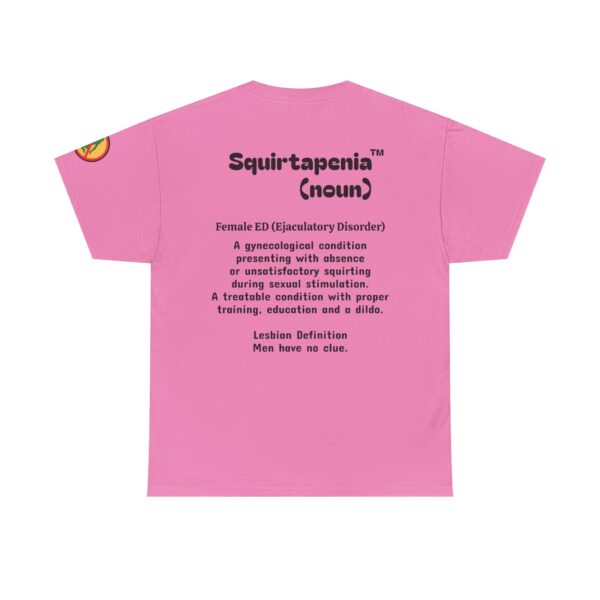 Double Sided Front and Back Unisex Heavy Cotton Tee - ACMMOG logo Printed Front and 'Squirtapenia' Printed on Back - Image 11