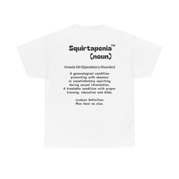 Single Side Front Only Eliminate 'Squirtapenia' Unisex Heavy Cotton Tee ' Humor Shirt - Printed Single Sided Front Only - Image 2